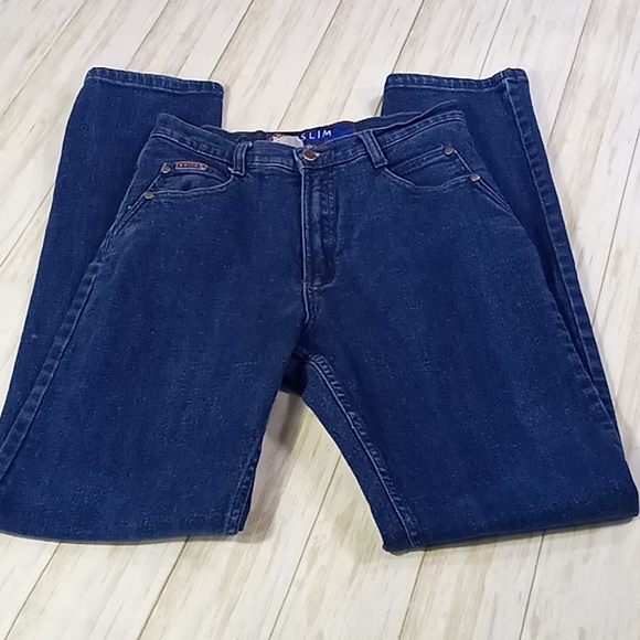 Posted Slim Fit Straight Leg Blue Jeans Size 9/10 Long - Picture 3 of 16